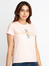 Womens Printed Round Neck T-shirt